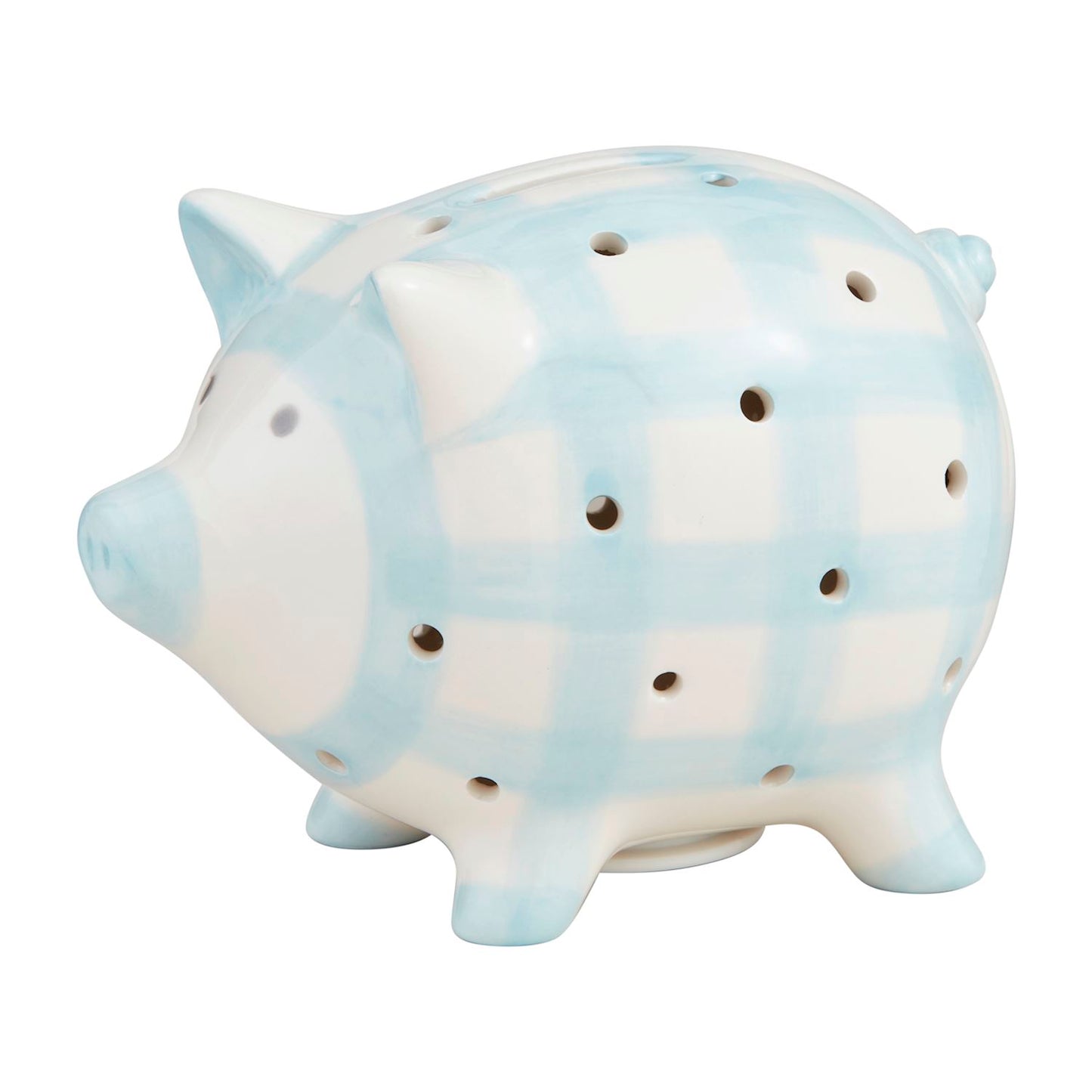 Mud Pie Blue Light Up Piggy Bank
