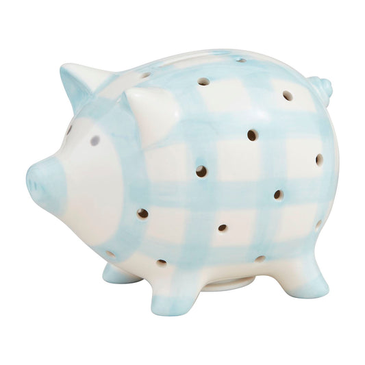 Mud Pie Blue Light Up Piggy Bank