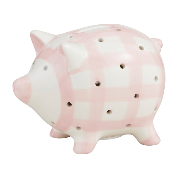 Mud Pie Pink Light Up Piggy Bank