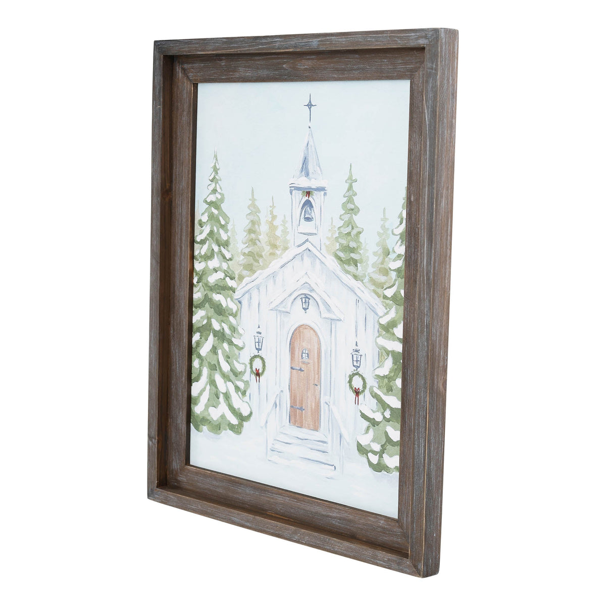 Christmas Church Large Framed Canvas by Glory Haus - view 2
