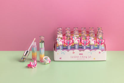 Mud Pie Lip Gloss & Ring Sets