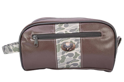 Green & Gray Buck Camo Dopp Bag