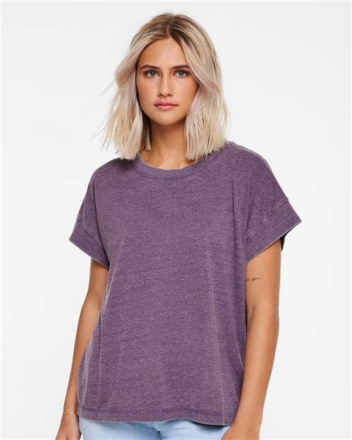 Plum Vintage Wash Relaxed Tee