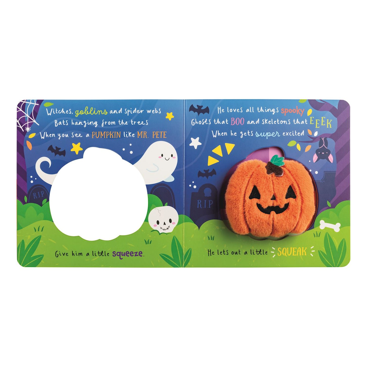 Mud Pie Halloween Plush Book