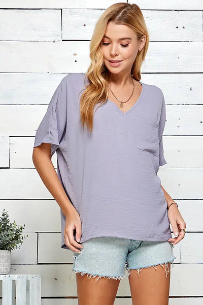 Dusty Lavender Meagan Blouse