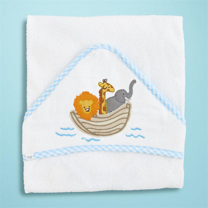 Mud Pie Noah's Ark Applique Hooded Towel