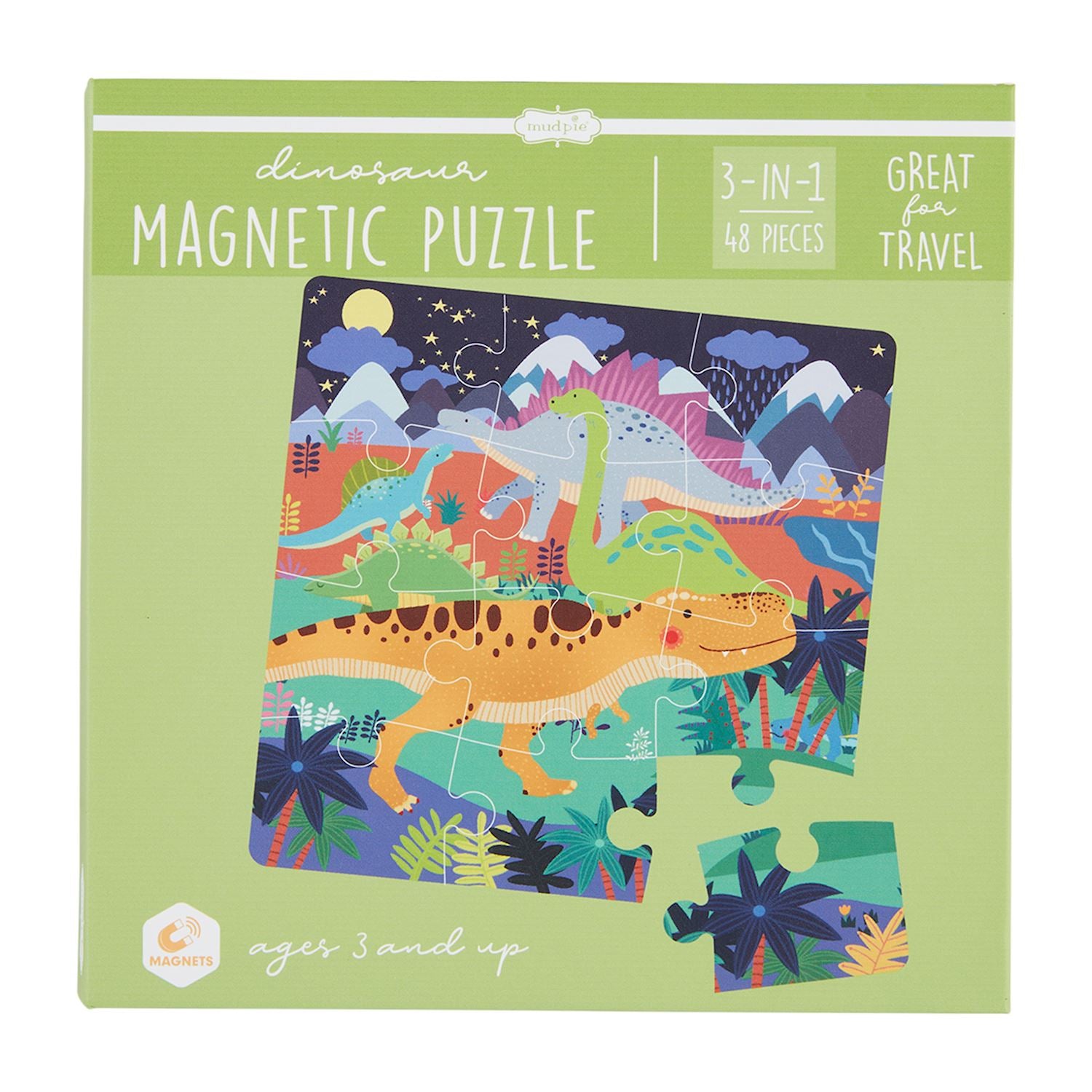 Mud Pie Dino Magnetic Puzzle Set