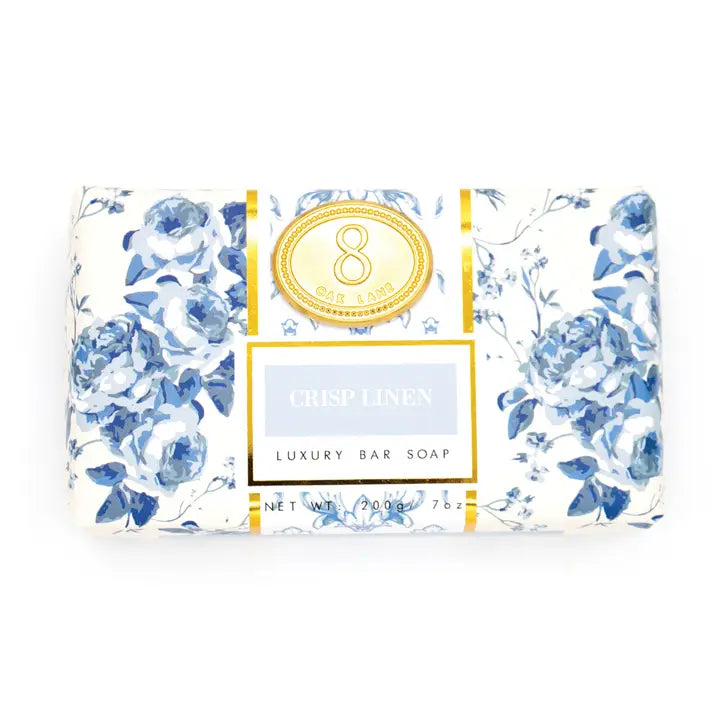 Crisp Linen Wrap Bar Soap