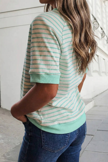 Ocean Mist Stripe Top