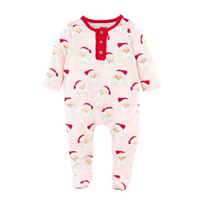 Mud Pie Pink Vintage Santa Baby Sleeper