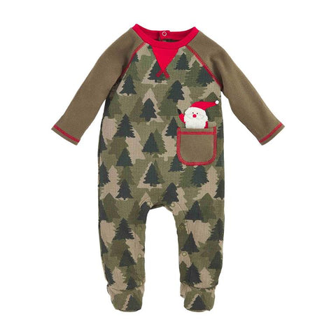 Mud Pie Camo Christmas Tree Baby Sleeper