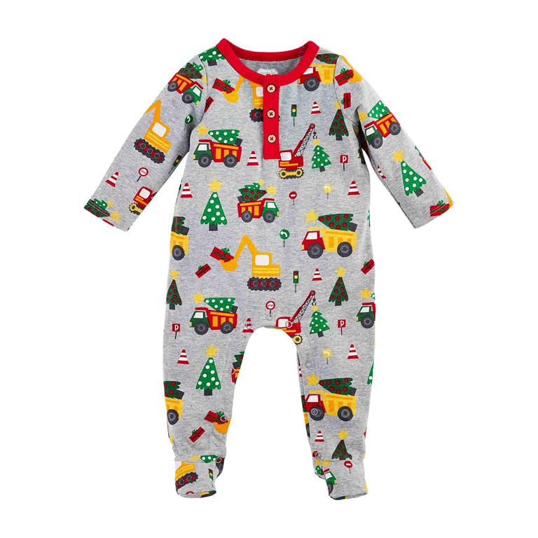 Mud Pie Construction Christmas Baby Sleeper