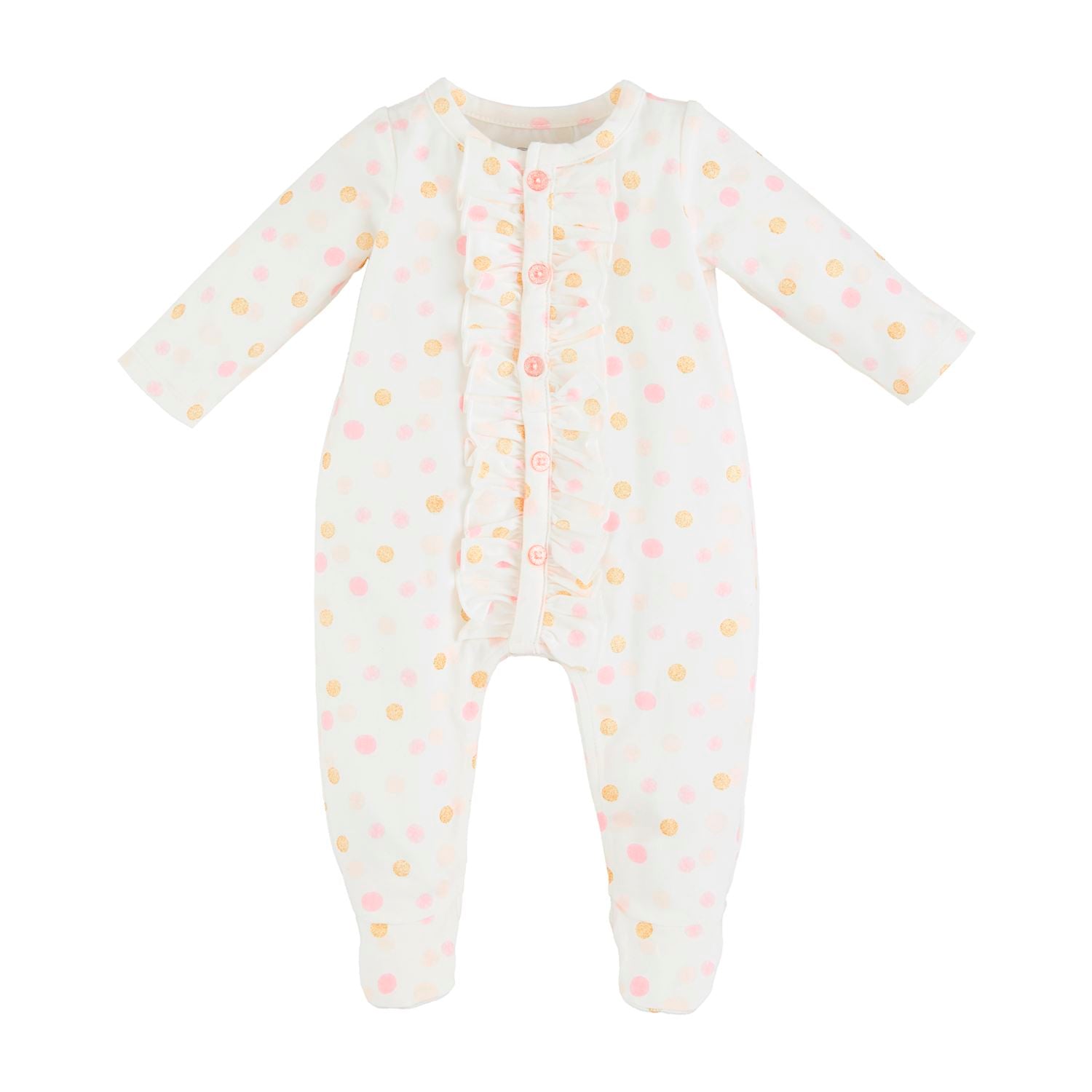 Mud Pie Pink Dot Sleepers