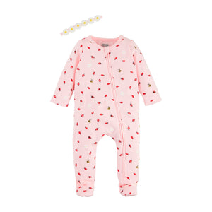 Mud Pie Ladybug Sleeper & Headband Set