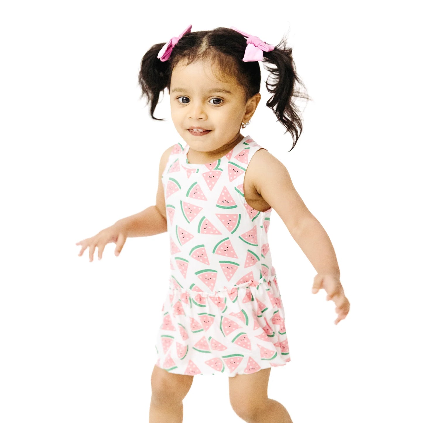 Angel Dear Watermelon Hearts Bodysuit with Skirt