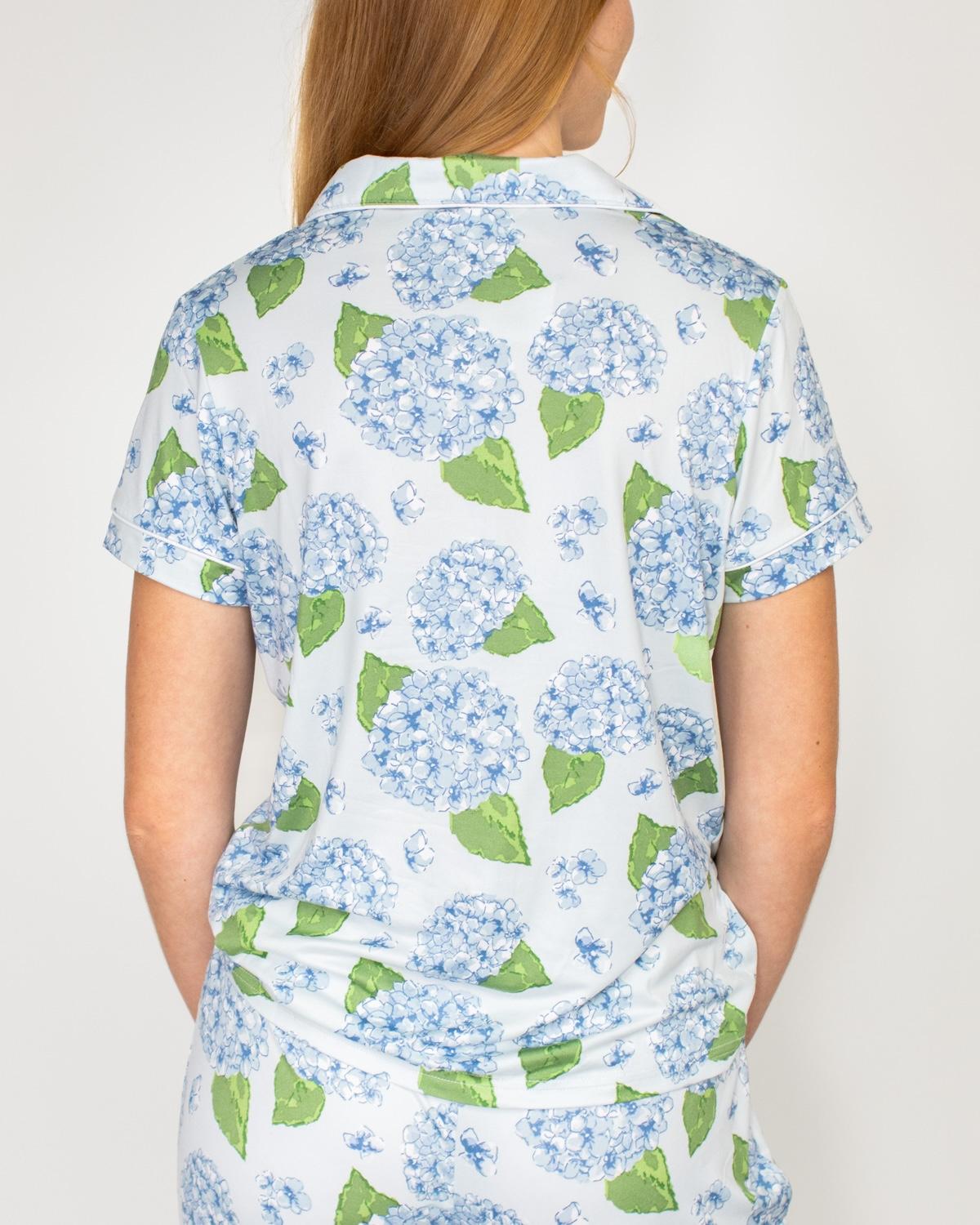 Hydrangea Button Up Sleep Shirt