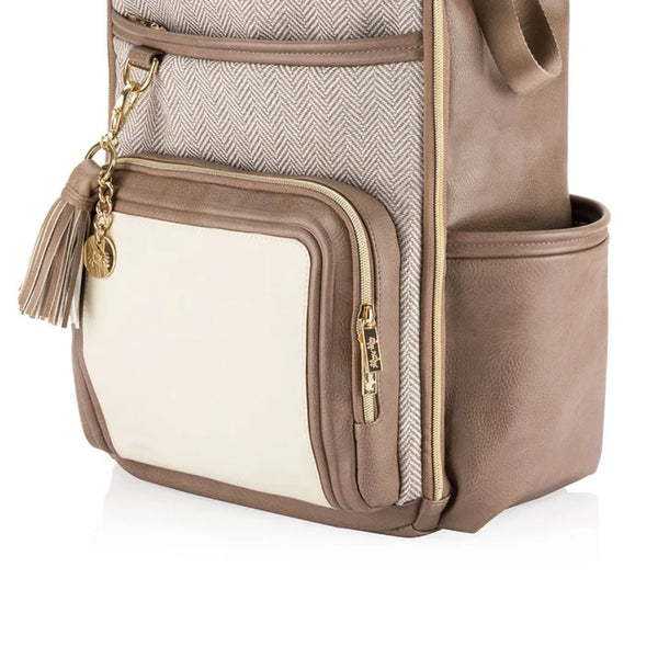 Boss Plus™ Large Diaper Bag Backpack - Vanilla Latte