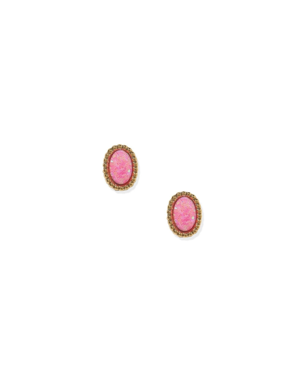 Luna Opal Hot Pink Screwback Stud Earrings
