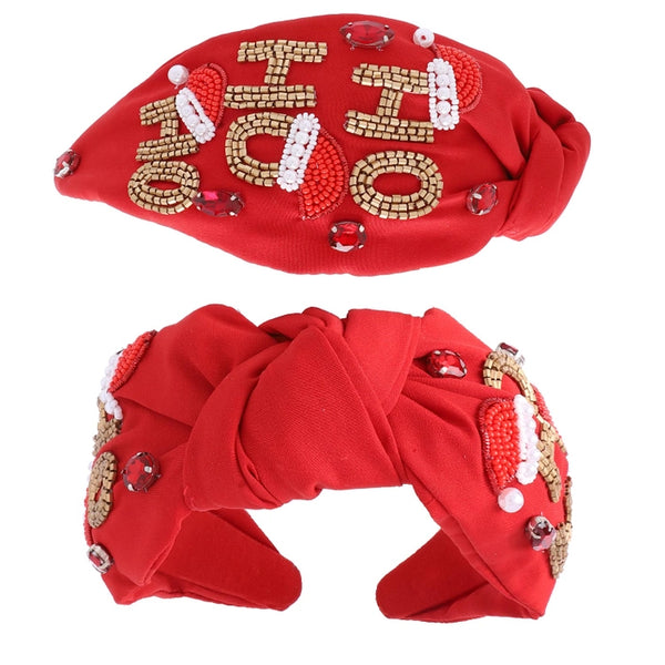 Ho Ho Ho Santa Knot Headband