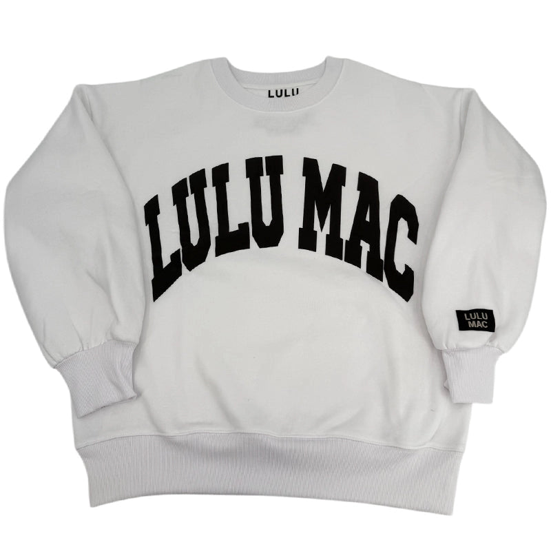 Lulu Mac White & Black Sweatshirt