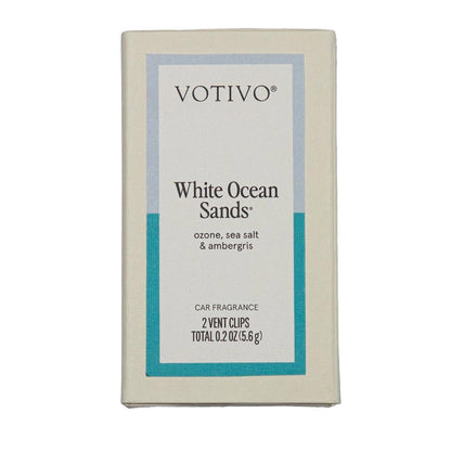 White Ocean Sands Car Fragrance - 6 Pack