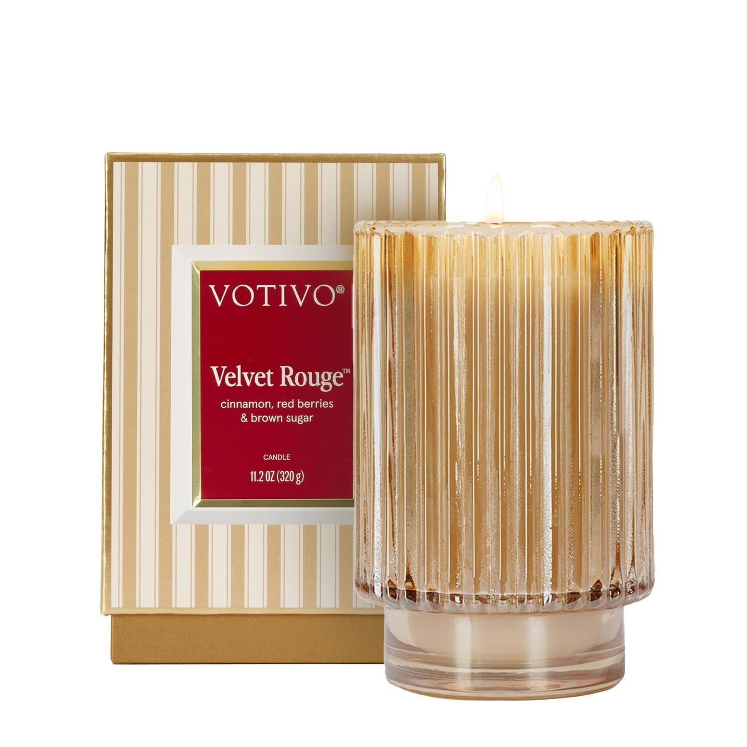 Velvet Rouge Holiday Candle 4pk