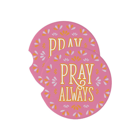 Pray Always Car Coaster Set