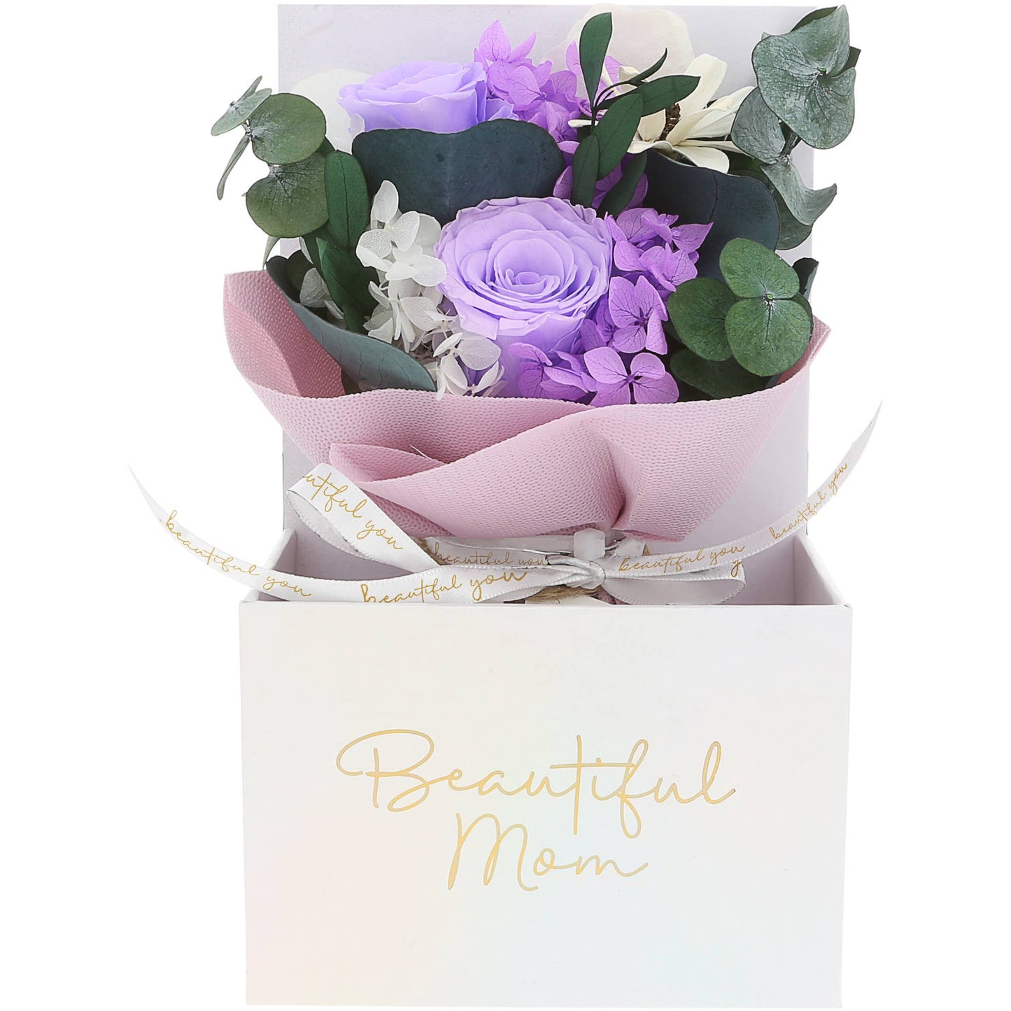 Purple Mom Preserved Floral Bouquet