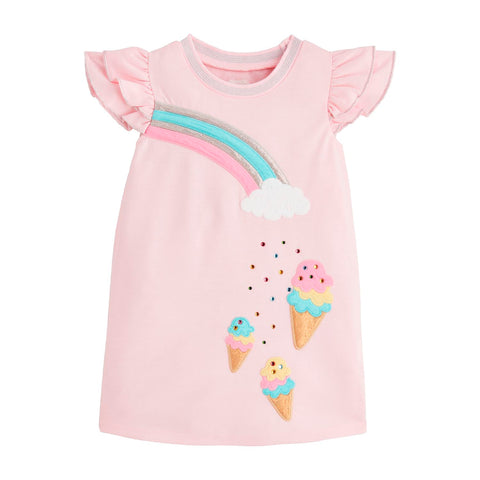 Mud Pie Sparkle Ice Cream T-Shirt Dress