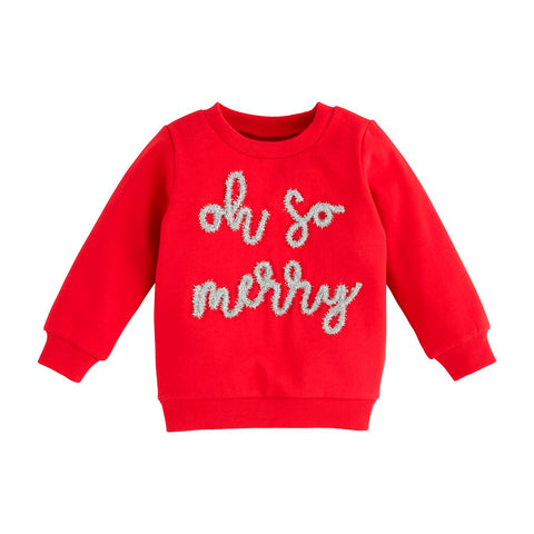 Mud Pie Toddler Oh So Merry Sweatshirt