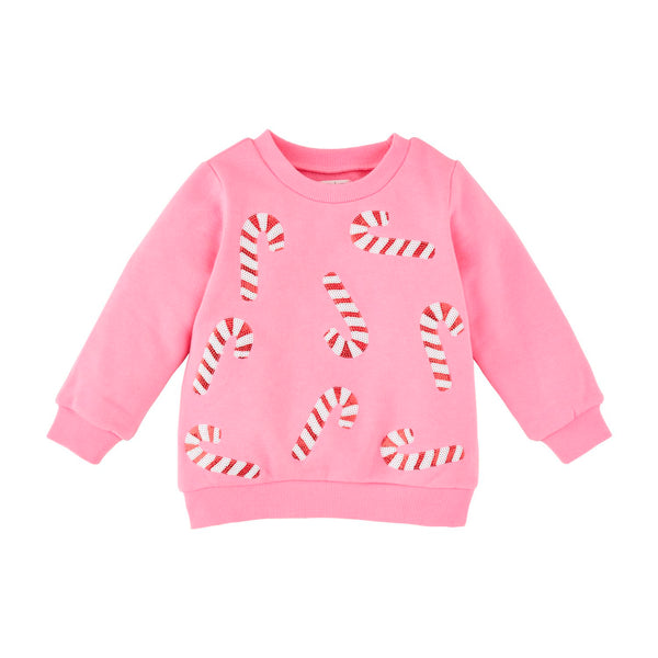 Mud Pie Toddler Candy Cane Sweatshirt