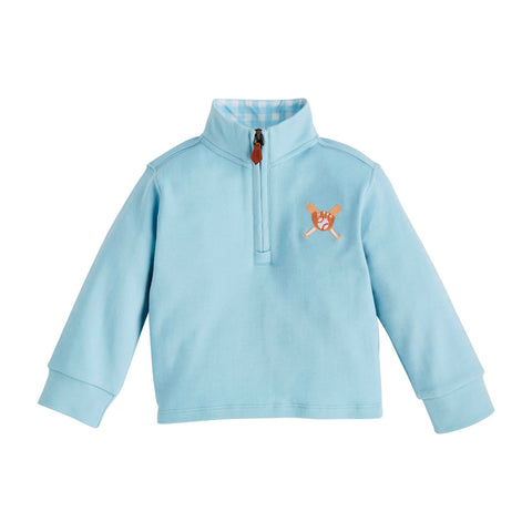 Mud Pie Baseball Quarter Zip