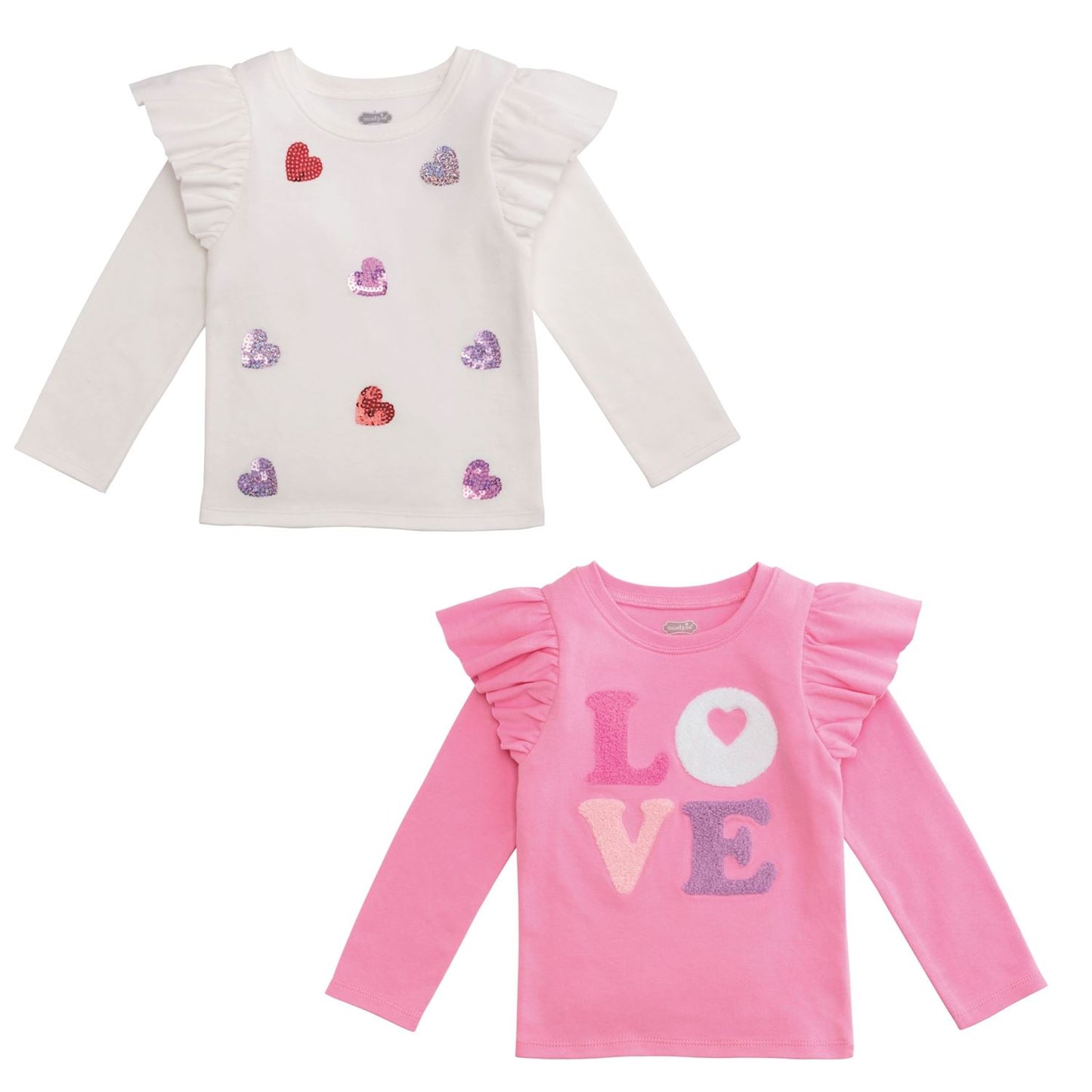 Mud Pie Toddler Love & Hearts Tee