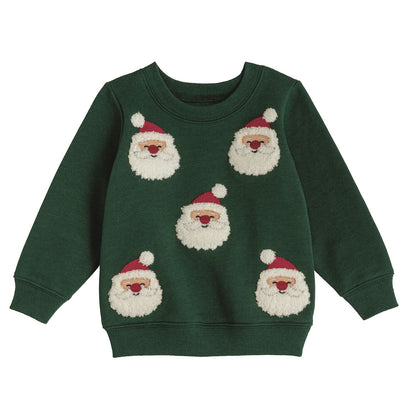 Mud Pie Green Santa Sweater