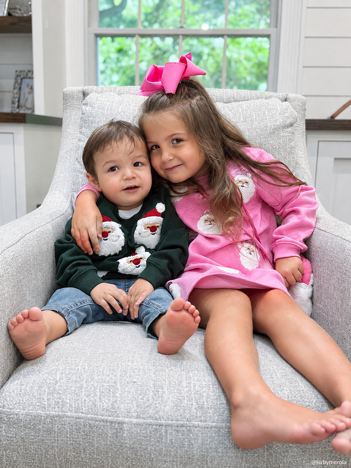 Mud Pie Green Santa Sweater