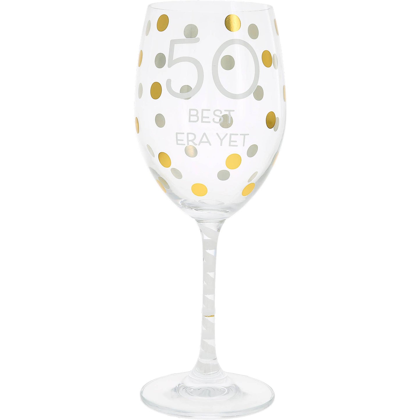 50th Gift Boxed 16 oz Crystal Wine Glass