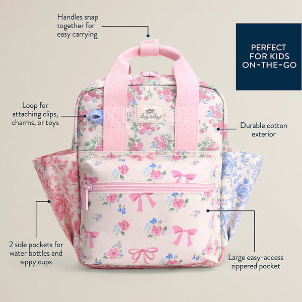 Itzy Bitzy Bag™ Toddler Backpack - Ribbons & Roses