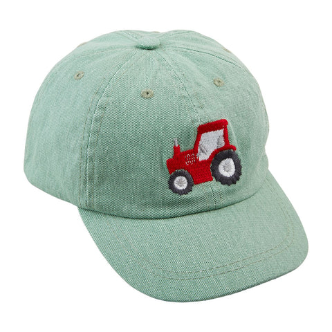 Mud Pie Toddler Tractor Embroidered Hat