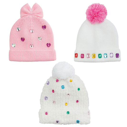 Mud Pie Rhinestone Beanie Hats