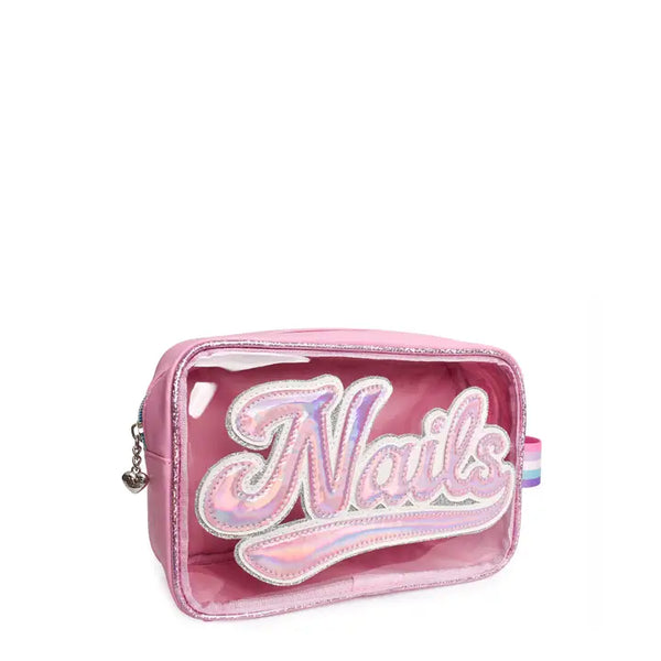 Pastel Pink Nails Peekaboo Glam Bag