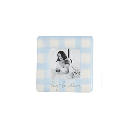 Mud Pie Gingham Sibling Frame