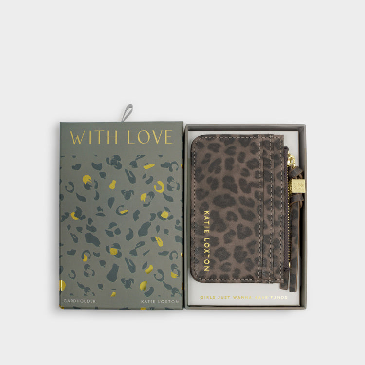 GIFT BOXED COIN & CARDHOLDER | Leopard | 3 1/8" x 4 1/2"