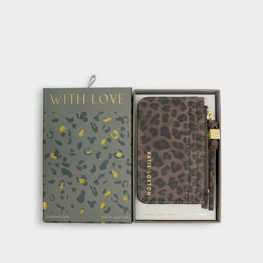 GIFT BOXED COIN & CARDHOLDER | Leopard | 3 1/8" x 4 1/2"