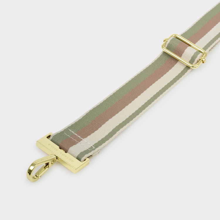 CANVAS STRAP | Sage Green Quad Stripe |55 1/8" x 32 11/16" x 1 5/8"
