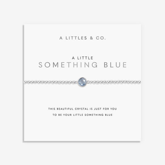 A LITTLE | SOMETHING BLUE | Silver | Bracelet | 6 7/8" stretch