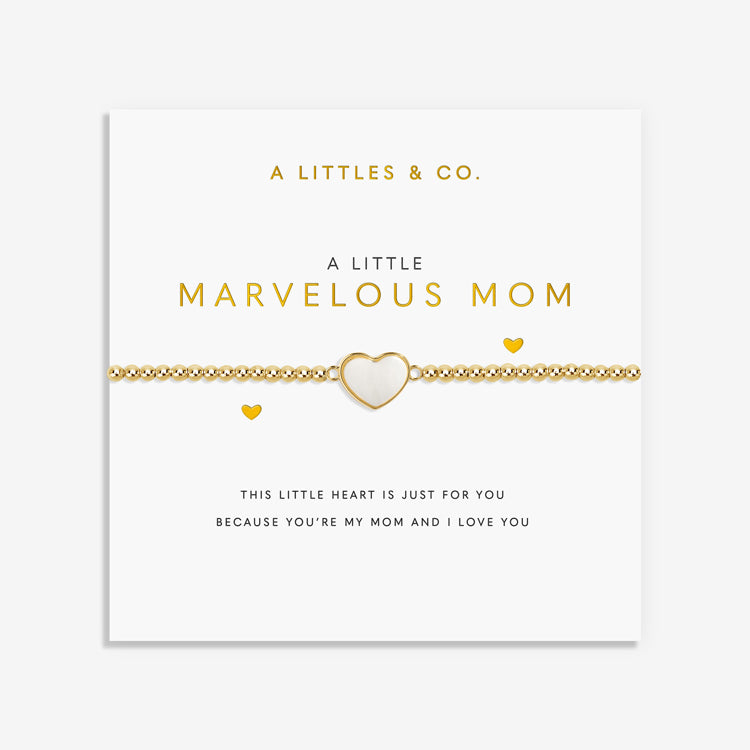 GOLD A LITTLE | MARVELOUS MOM | Gold | Bracelet | 6 7/8" stretch