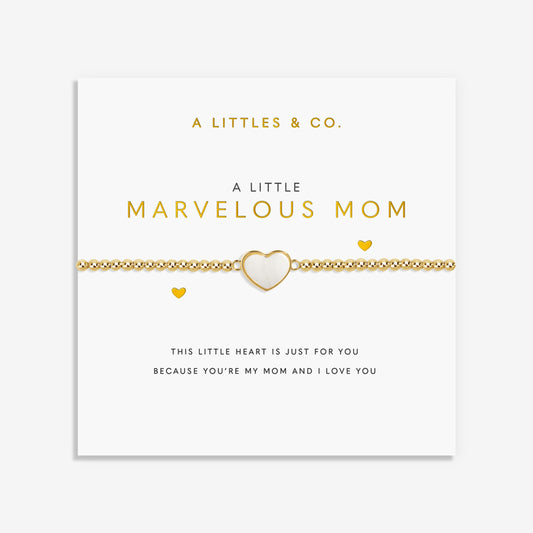 GOLD A LITTLE | MARVELOUS MOM | Gold | Bracelet | 6 7/8" stretch