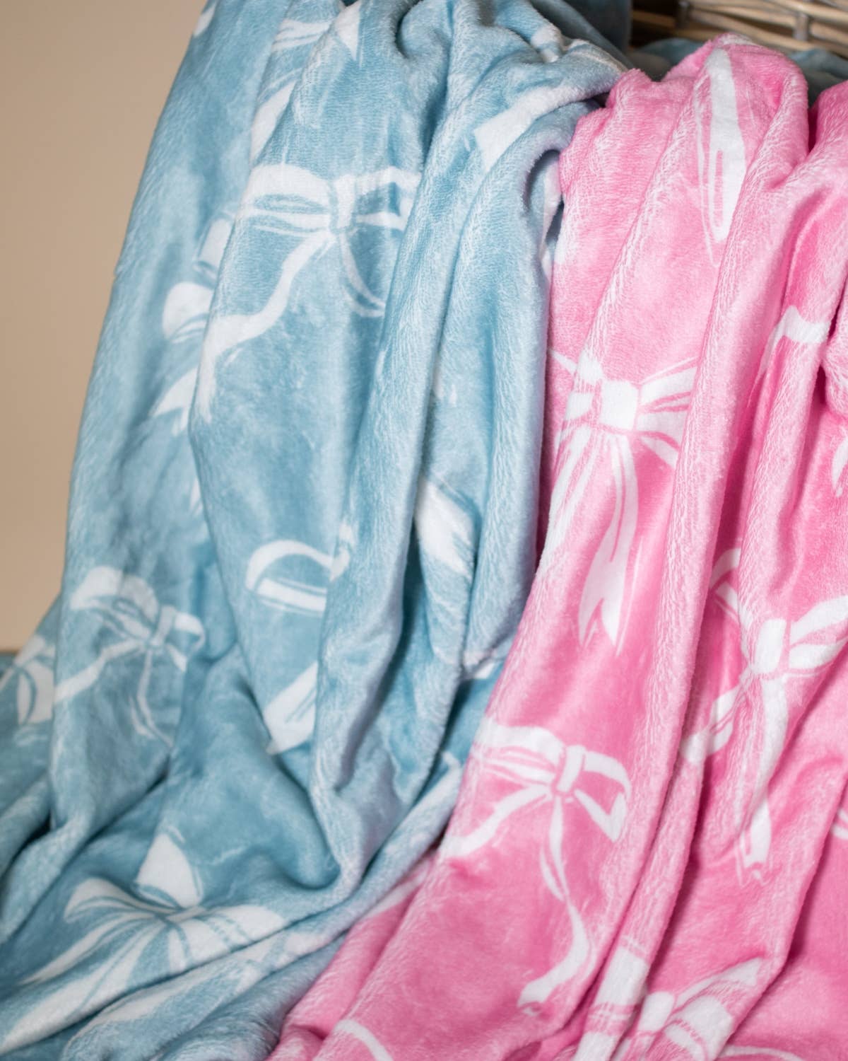 Light Blue Hannah Bow Throw