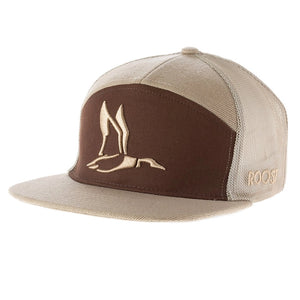 Youth Khaki & Brown 3D Puff Duck Hat