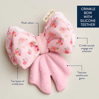 Sweetie Crinkle™ Sensory Teether - Bow
